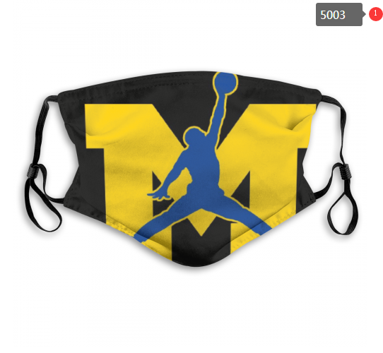 NCAA Michigan Wolverines #12 Dust mask with filter->ncaa dust mask->Sports Accessory
